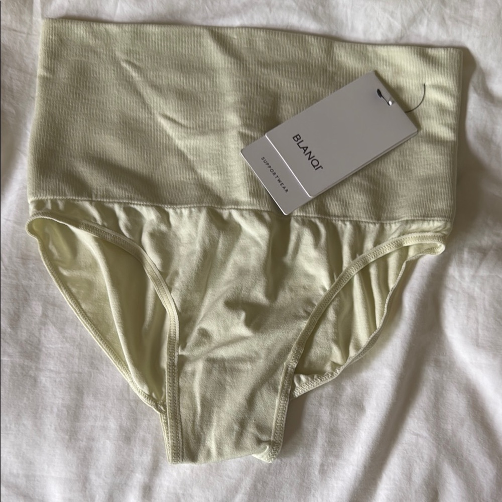 BLANQI Cream Postpartum briefs with Supportive Waistband